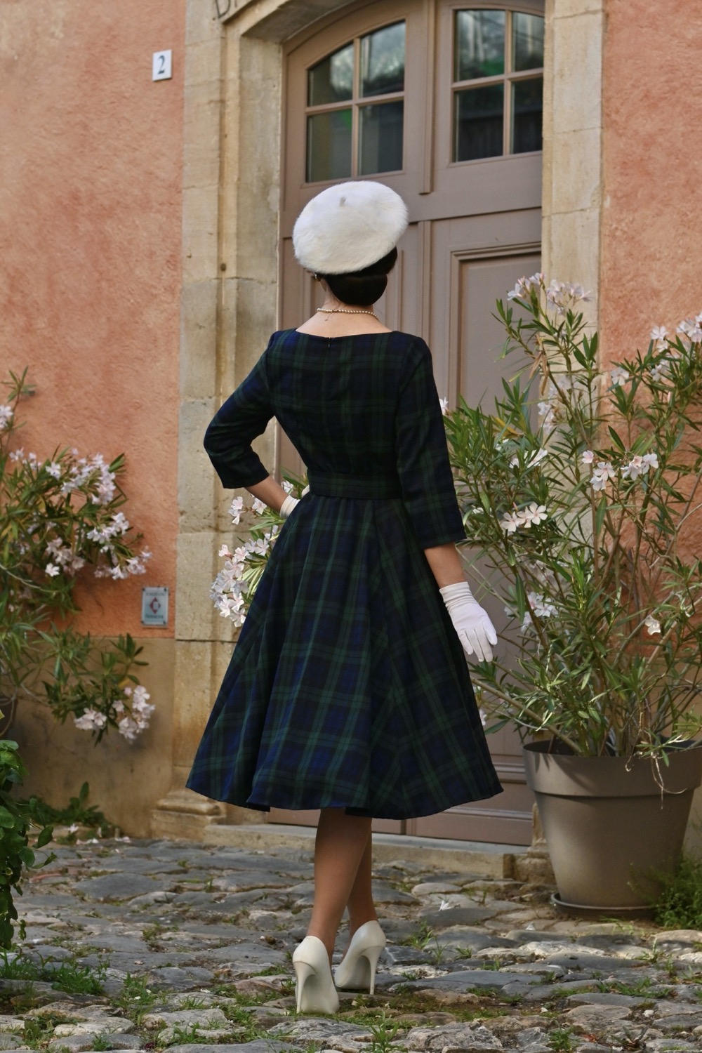 Isolde Tartan Swing Dress in Extended Sizing
